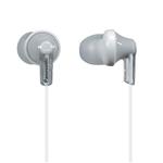 Panasonic ErgoFit In-Ear Earbud Headphones RP-HJE120-S (Silver) Dynamic Crystal Clear Sound, Ergonomic Comfort-Fit