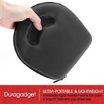 DURAGADGET Hard 'Shell' EVA Headphone Case (Black) - Suitable for The Skullcandy Grind Headphones - with Internal Netted Accessories Pocket