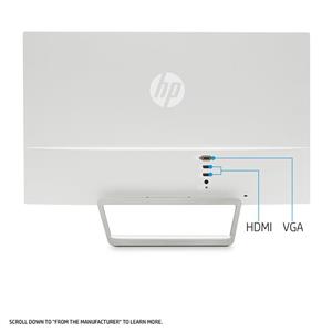مانیتور HP Pavilion 27-inch FHD IPS Monitor with LED Backlight (27xw, Snow White and Natural Silver)