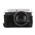 Megagear MG1342 Ever Ready Genuine Leather Camera Half Case & Strap Fujifilm X-E3 with Battery Access, Black