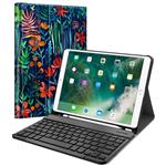 Fintie Keyboard Case with Built-in Apple Pencil Holder for iPad Air 2019 3rd Gen/iPad Pro 10.5" 2017- SlimShell Stand Cover w/Magnetically Detachable Wireless Bluetooth Keyboard, Jungle Night