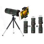 OUTERDO Monocular Telescope 10-100x30 Dual Focus Camping Hunting Surveillance Traveling Bird-watching BAK4 Prism Scope with Durable Tripod and Cellphone Adapter Waterproof Monocular Optics Zoom Bright