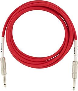 Fender Original Series Instrument Cable for Electric Guitar, Bass Mandolin, Pro Audio Fiesta Red 10' 