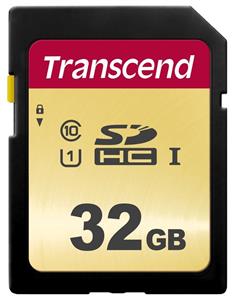 Transcend 32GB SDXC/SDHC 500S Memory Card TS32GSDC500S-E