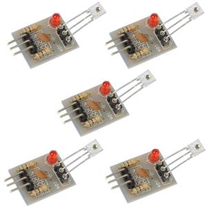 Icstation 5V Laser Recevier Sensor Module Relay Switch for Arduino (Pack of 5) 