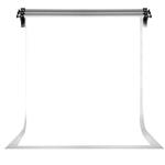 FHZON Background with Pocket 5x7ft Solid Color White Screen Photo Polyester Fabric Backdrop Photography Baby Adult Family Party Booth Portraits Photo Video Shooting Props Machine Washable YFH002