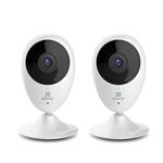 EZVIZ Mini O 720p HD Wi-Fi Home Video Monitoring Security Camera, Works with Alexa - Two Pack