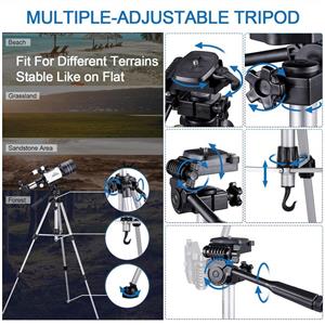 Telescope for Kids Beginners,150X Astronomy Monocular Telescopes 300/70mm with Phone Adapter, Camera Wire Shutter, Moon Filter and Backpack 