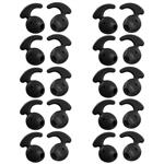 20 Pieces Silicone Earbud Covers Teemade Replacement Ear Hooks Tips Silicone Ear Gels Buds for Samsung Galaxy S7/S7 Edge /S6/S6 Edge Sports Earbuds (Black)