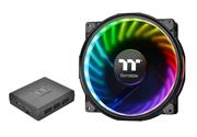 Thermaltake Riing Plus 20 RGB TT Premium Edition WITH Controller 200mm Software Enabled Circular 12 Addressable LEDs Sets (24 Addressable LEDs) 11 Blades RGB Riing Case/Radiator Fan Single Pack CL-F06