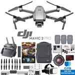 DJI Mavic 2 Pro Drone with Hasselblad Camera Fly More Essential Bundle with 3 Batteries, Case, Battery Hub, Car Charger, Propellers, Filter Kit, VR Goggles, 64GB SDXC Card & 1 Year Warranty Extension