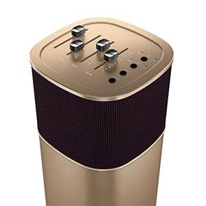 200W Bluetooth Speaker ABRAMTEK E500 High Power Wireless Portable w Bass Middle Treble Equalizer HDMI ARC AUX Music Movie Game Modes Gold 