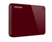 Toshiba Canvio Advance 2TB Portable External Hard Drive USB 3.0, Red (HDTC920XR3AA)
