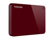 Toshiba Canvio Advance 2TB Portable External Hard Drive USB 3.0, Red (HDTC920XR3AA) 