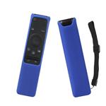 SIKAI Silicone Remote Case for Samsung BN59-01259B BN59-01259E BN59-01260A Smart TV Remote Battery Cover Shockproof Remote Skin Holder Anti-Slip Anti-Lost with Remote Loop (Blue)