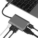 USB C Hub to HDMI Adapter 5 in 1 with 4K 3 3.0, Type C/F Charging Port for MacBook Pro 2016/17/18, Air 2018(Thunderbolt Pixel and More (Space Grey) 