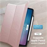 DinoCase iPad Pro 11-inch (2018) Case with Pencil Holder, Supports Wireless Pencil Charging, Secure Your Apple Pencil, Sleek and Lightweight (Pink)