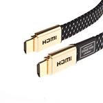 Laptone Premium v2.0 Hdmi Cable Flat 2.0/1.4a Latest Standard Gold Plated hdmi UHD 4K@50/60Hz 3 Feet | 7 Feet | 10 Feet | 16 Feet | 23 Feet | 33 Feet | 49 Feet HDMI Supports All HD Ready Devices