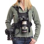 Dual Camera Harness, Micnova MQ-MSP01 Multi Carrying Chest Vest System with Side Holster for Canon 6D 600D 5D2 5D3 Nikon D90 Sony A7S A7R A7S2 Panasonic Olympus DSLR Cameras Climbing Wedding Travel