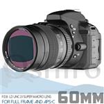 Oshiro 60mm f/2.8 2:1 LD UNC Full Frame Ultra-Macro Lens for Nikon DSLR with Optical Cleaning Kit