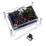 kuman TFT Touch Screen+case, 3.5 Inch TFT LCD Display Monitor with Protective Case Support All Raspberry Pi System, Video Movie Play, Arcade Game, HDMI Audio Input (3.5 in Raspberry pi Screen)