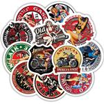 Sexy Motorcycle Girl Vinyl Stickers 155pcs Car Laptop Helmet Luggage Vintage Skateboard Wall Decor Gift for Adult (D150-161)