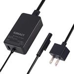 IQMACT 15V 2.58A 44W Power Supply Charger Compatible with Microsoft Surface Pro 3 Pro 4 Pro 5, Surface Book, Windows Tablet Laptop AC Adapter Replacement Cord with USB Charging Port Model 1800