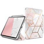 i-Blason Case for New iPad Pro 11 Inch Case 2018 Release, [Cosmo] Full-Body Trifold Stand Protective Case Cover with Auto Sleep/Wake & Pencil Holde, Marble, 11"