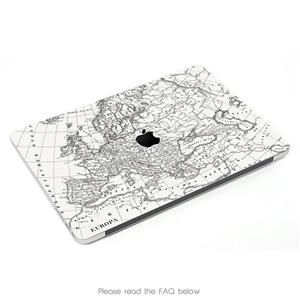 Koru Premium Vintage Map Vinyl Decal Skin Sticker Case Cover for MacBook Pro 13 inch with/Without Touch Bar (2016 & 2017 Release - Models A1706 and A1708)