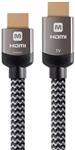 Monoprice HDMI High Speed Active Cable - 20 Feet - Gray, 4K@60Hz, 18Gbps, HDR, 28AWG, YUV, 4:4:4, CL3 - Luxe Active Series