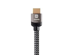 Monoprice HDMI High Speed Active Cable 20 Feet Gray, 4K@60Hz, 18Gbps, HDR, 28AWG, YUV, 4:4:4, CL3 Luxe Series 