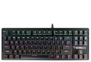 GAMDIAS Hermes E2 7 Color Backlit Gaming Mechanical Keyboard, 87 Keys, Blue Switches, Anti-ghosting, Multimedia Control Keys, with Metal Plate (Hermes E2)