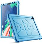 iPad Pro 11 inch Case, Poetic TurtleSkin Series [Corner Protection][Grip][Not Supported Apple Pencil Magnetic Attachment] Protective Silicone Case for Apple iPad Pro 11 Inch (2018) - Blue