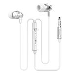 Fullkang iMetal Stereo Earphone M300 Headphones Handfree Running Earphone (Silver)