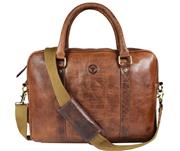 Leather Messenger Bag for Men and Women by Aaron Leather (Rustic Crazy Horse)