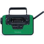 Tiemahun NOAA Weather Alert Emergency Radio WB/FM/AM/SW, Solar/Hand Crank Windup, MP3 Music Radio, 2300mAh Mobile Phone Charger LED Flashlight Reading Lamp TF Card Speaker (Green)