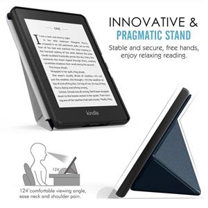 MoKo Case Compatible with Kindle Paperwhite (10th Generation, 2018 Releases), Standing Origami Slim Shell Cover with Auto Wake/Sleep Fits Amazon Kindle Paperwhite E-Reader - Indigo 