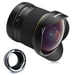 Opteka 6.5mm f/3.5 HD Aspherical Fisheye Lens with Removable Hood for Samsung Galaxy NX, NX1, NX3000, NX2000, NX500, NX300, NX210 and NX30 Mirrorless Digital Cameras (EOS-NX)