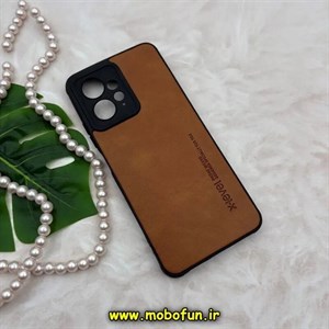 قاب گوشی Redmi Note 12 4G شیائومی طرح ژله ای چرمی ساده ایکس لول X-LEVEL عسلی کد 43457