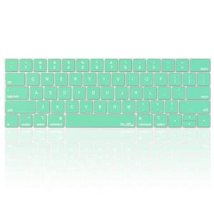 Kuzy - پوشش صفحه کلید MacBook Pro با لمس نوار برای 13 و 15 اینچ New 2019 2018 2017 2016 (Apple Model A2159، A1989، A1990، A1706، A1707) محافظ پوست سیلیکون - Oxy Black