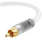Mediabridge Ultra Series Digital Audio Coaxial Cable (4 Feet) - Dual Shield - Gold-Plated - White - (Part# CJ04-6WR-G2)