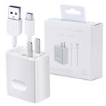 Huawei 4.5V5A SuperCharge Adapter with USB-C Data Cable (White)