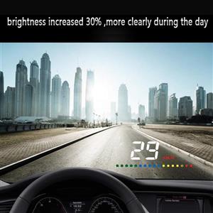 HUD Head Up Display Auto OBD2 OBDII EUOBD Overspeed Warning System Projector Windscreen Voltage Plug & Play A200 