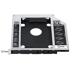 HDD CADDY براکت هارد جای دی وی رایتر لپ تاپ 12.7 میلیمتر Semoic 2nd SSD Hard Drive Caddy Tray Replacement for Lenovo Thinkpad T420 T430 T510 T520 T530 W510 W520 W530 Internal Laptop CD DVD ROM Optical Modular Bay Adapter 2.5 Inch 12.7MM 