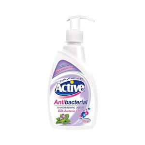 مایع دستشویی آنتی باکتریال بنفش اکتیو 450 گرمی Active Anti Bacterial Washing Liquid Purple 450ml 