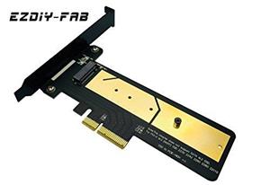 EZDIY-FAB PCI Express M.2 NGFF PCI-E SSD to PCIe 3.0 x4 Host Adapter Card with Heatsink Cooler- Support M.2 PCIe (NVMe or AHCI) Type 22110,2280, 2260, 2242 
