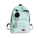 School Backpack Canvas Unisex Backpack Casual Daypack for Travel with Bottle Side Pockets Vintage School Bag Backpack for Travel Men & Women (Green)