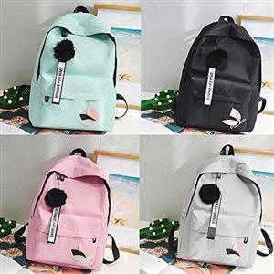 School Backpack Canvas Unisex Backpack Casual Daypack for Travel with Bottle Side Pockets Vintage School Bag Backpack for Travel Men & Women (Green) 