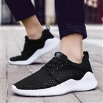 Men's Hollow Mesh Lightweight Outdoor Sneakers Flyknit Energy Casual Large Size Tennis Running Shoes
