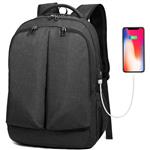 Tocode Laptop Backpack Large Travel Bag Anti Theft Durable Laptops Backpack Fits 15.6 Inch Laptop and Notebook with USB Charging Port and Earphone Hole for Travel/Business/College/Women/Men (Black)